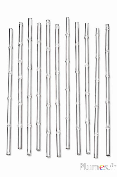 Bambusstab - 40 cm - silber